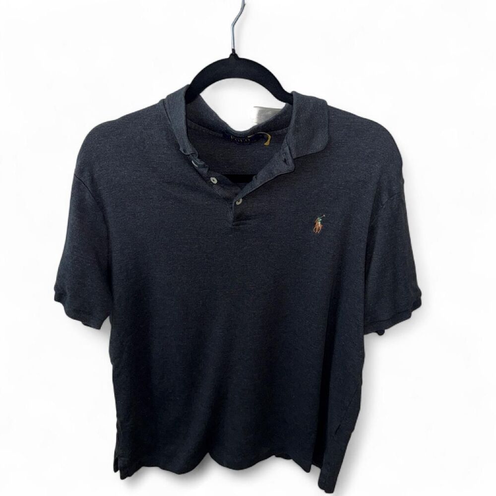 Polo Ralph Lauren Men's Short Sleeve Pique Polo Shirt Black